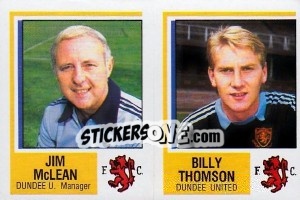 Sticker Jim Mclean /billy Thomson - UK Football 1984-1985 n. 475 - Panini