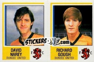 Sticker David Narey / Richard Gough - UK Football 1984-1985 - Panini