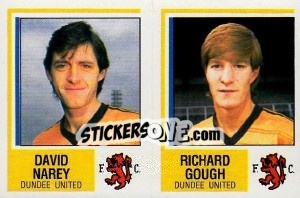 Sticker David Narey / Richard Gough - UK Football 1984-1985 n. 477 - Panini