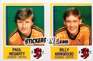 Sticker Paul Hegarty / Billy Kirkwood - UK Football 1984-1985 - Panini