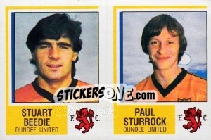 Cromo Stuart Beedie / Paul Sturrock - UK Football 1984-1985 - Panini