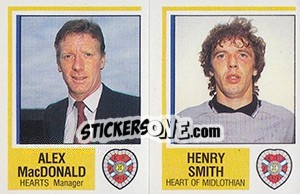Sticker Alex MacDonald / Henry Smith - UK Football 1984-1985 n. 484 - Panini