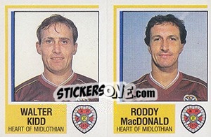 Figurina Walter Kidd / Roddy MacDonald - UK Football 1984-1985 n. 486 - Panini