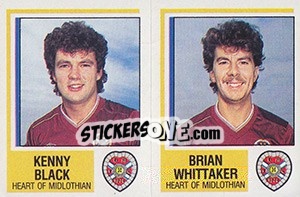 Sticker Kenny Black / Brian Whittaker - UK Football 1984-1985 - Panini