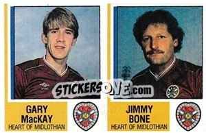 Figurina Gary MacKay / Jimmy Bone - UK Football 1984-1985 - Panini
