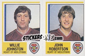 Cromo Willie Johnston / John Robertson - UK Football 1984-1985 - Panini