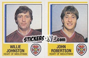 Sticker Willie Johnston / John Robertson - UK Football 1984-1985 n. 490 - Panini