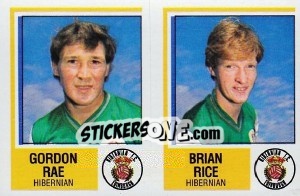 Sticker Gordon Rae / Brian Rice - UK Football 1984-1985 n. 496 - Panini