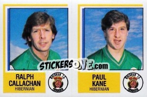 Cromo Ralph Callachan / Paul Kane - UK Football 1984-1985 - Panini
