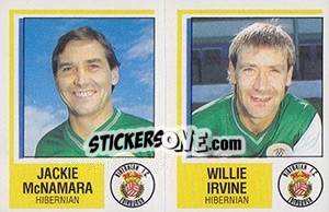 Sticker Jackie McNamara / Willie Irvine - UK Football 1984-1985 n. 498 - Panini