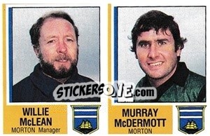Cromo Willie McLean / Murray McDermott - UK Football 1984-1985 - Panini