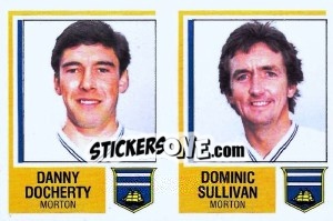 Figurina Danny Docherty / Dominic Sullivan - UK Football 1984-1985 n. 506 - Panini