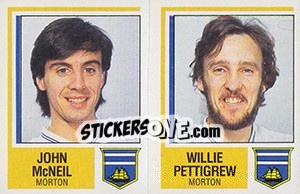 Sticker John McNeil / Willie Pettigrew - UK Football 1984-1985 n. 507 - Panini