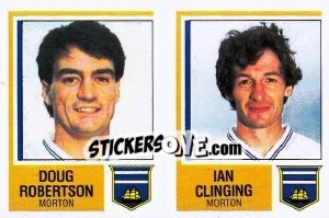 Figurina Doug Robertson / Ian Clinging - UK Football 1984-1985 n. 508 - Panini