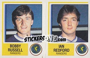 Sticker Bobby Russell / Ian Redford - UK Football 1984-1985 - Panini