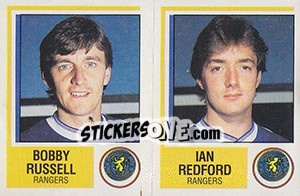 Sticker Bobby Russell / Ian Redford - UK Football 1984-1985 n. 515 - Panini