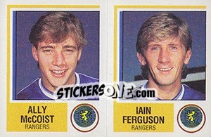 Cromo Ally McCoist / Iain Ferguson - UK Football 1984-1985 - Panini