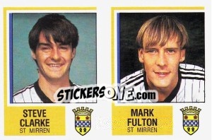 Cromo Steve Clarke / Mark Fulton - UK Football 1984-1985 - Panini