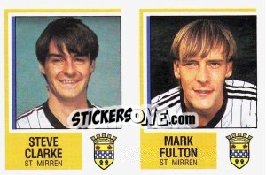 Cromo Steve Clarke / Mark Fulton - UK Football 1984-1985 n. 521 - Panini