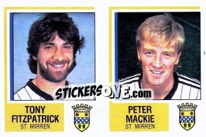 Sticker Tony Fitzpatrick / Peter Mackie - UK Football 1984-1985 - Panini