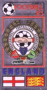 Sticker Footballers Association Badge - UK Football 1982-1983 - Panini