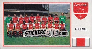 Sticker Team - UK Football 1982-1983 - Panini