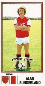 Figurina Alan Sunderland - UK Football 1982-1983 - Panini