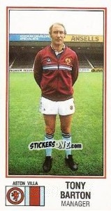 Sticker Tony Barton - UK Football 1982-1983 - Panini