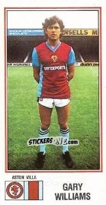 Cromo Gary Williams - UK Football 1982-1983 - Panini