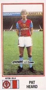 Cromo Pat Heard - UK Football 1982-1983 n. 33 - Panini