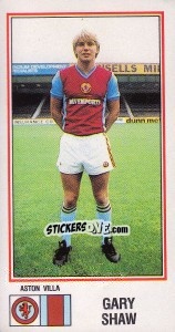 Figurina Gary Shaw - UK Football 1982-1983 - Panini