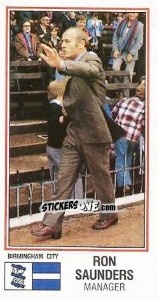 Sticker Ron Sauders - UK Football 1982-1983 n. 39 - Panini