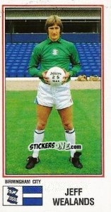 Cromo Jeff Wealands - UK Football 1982-1983 - Panini