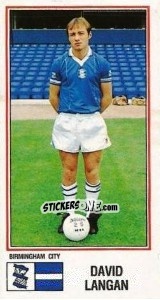 Cromo David Langan - UK Football 1982-1983 - Panini