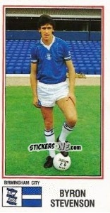 Figurina Bryon Stevenson - UK Football 1982-1983 - Panini