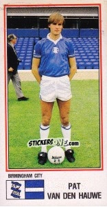 Sticker Pat Van Den Hauwe - UK Football 1982-1983 n. 44 - Panini