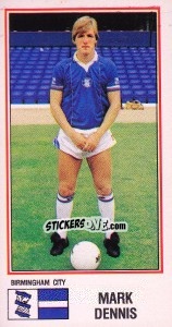 Sticker Mark Dennis - UK Football 1982-1983 - Panini