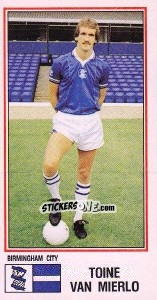 Sticker Toine Van Mierlo - UK Football 1982-1983 n. 50 - Panini