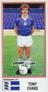 Sticker Tony Evans - UK Football 1982-1983 - Panini