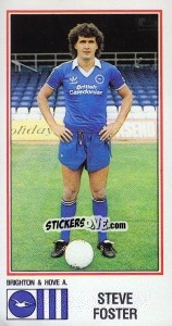 Figurina Steve Foster - UK Football 1982-1983 - Panini