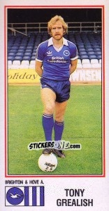 Sticker Tony Grealish - UK Football 1982-1983 - Panini