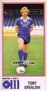 Figurina Tony Grealish - UK Football 1982-1983 n. 63 - Panini