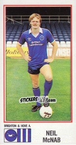 Sticker Neil McNab - UK Football 1982-1983 - Panini