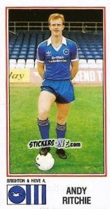 Figurina Andy Ritchie - UK Football 1982-1983 n. 65 - Panini
