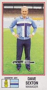Figurina Dave Sexton - UK Football 1982-1983 - Panini