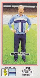 Figurina Dave Sexton - UK Football 1982-1983 n. 71 - Panini
