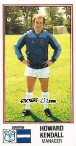 Cromo Howard Kendall - UK Football 1982-1983 - Panini
