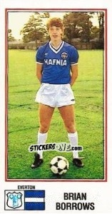 Figurina Brian Borrows - UK Football 1982-1983 - Panini