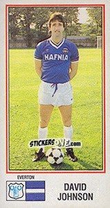 Figurina David Johnson - UK Football 1982-1983 - Panini