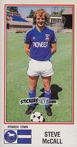 Figurina Steve McCall - UK Football 1982-1983 - Panini
